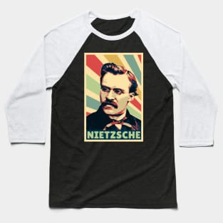 Friedrich Nietzsche Vintage Colors Baseball T-Shirt